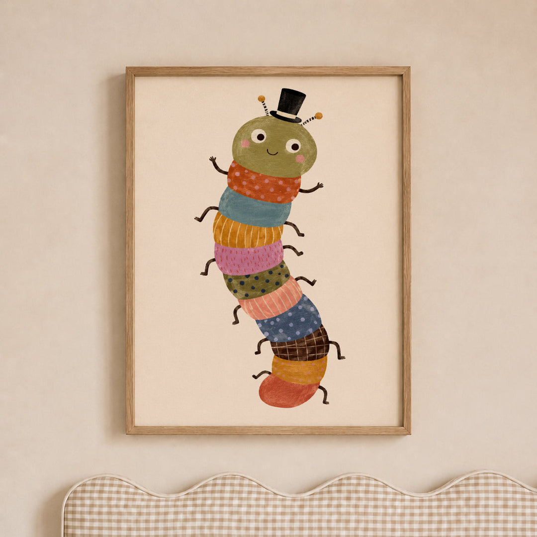Wriggle the Top-Hat Caterpillar Print