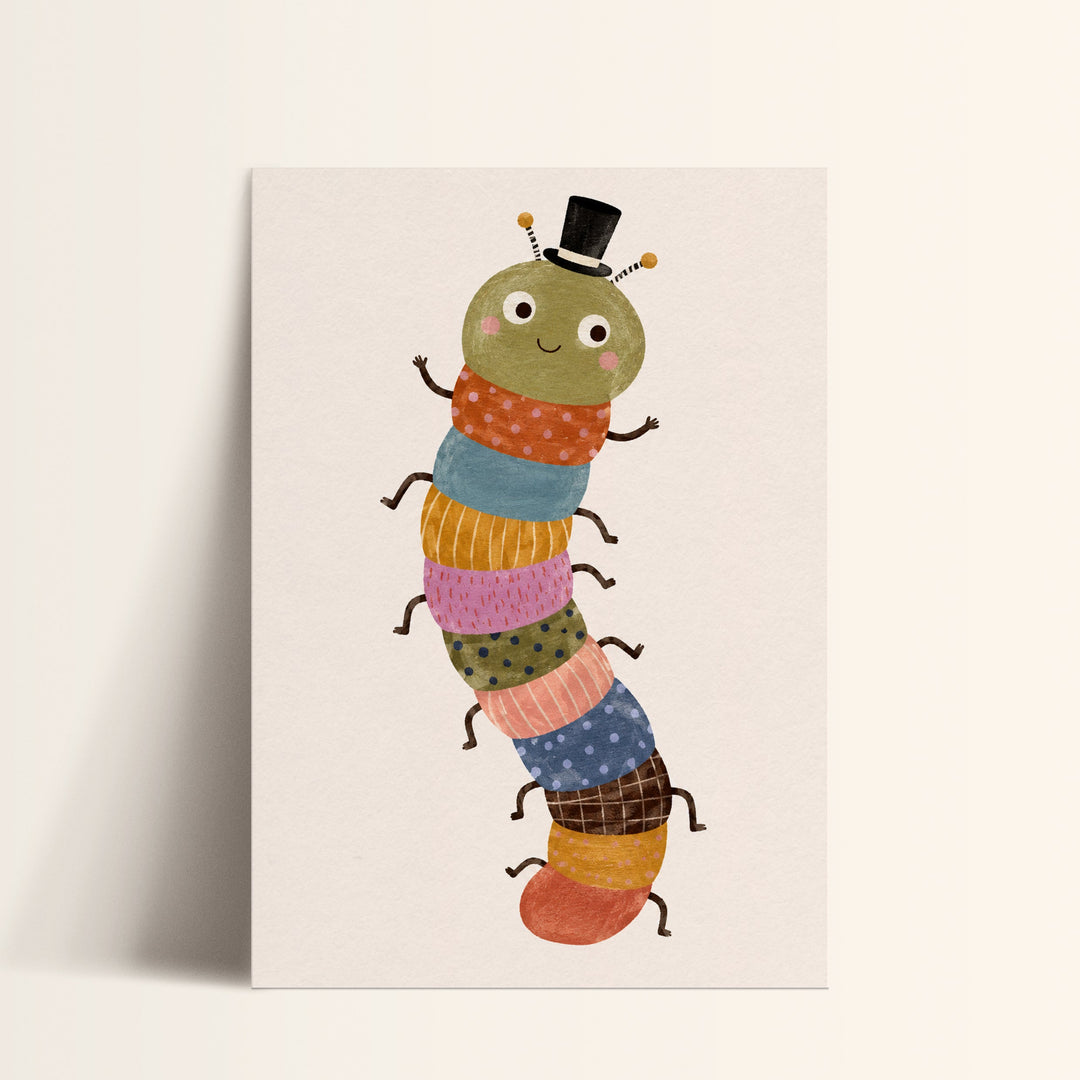 Wriggle the Top-Hat Caterpillar Print
