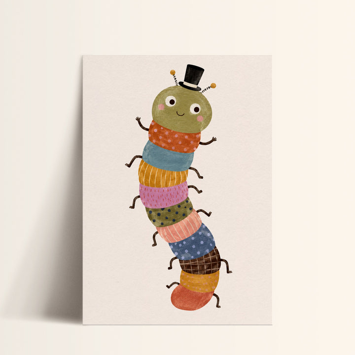 Wriggle the Top-Hat Caterpillar Print