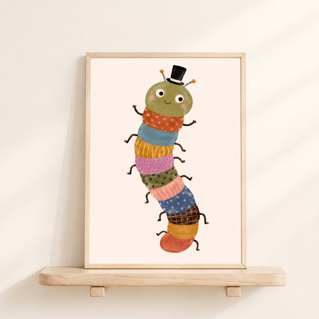 Wriggle the Top-Hat Caterpillar Print
