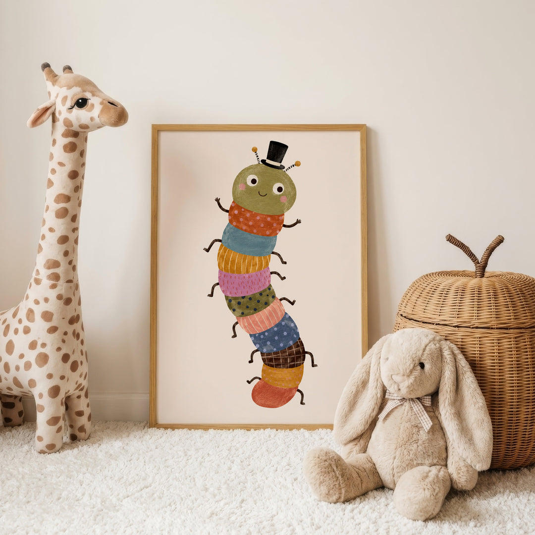 Wriggle the Top-Hat Caterpillar Print