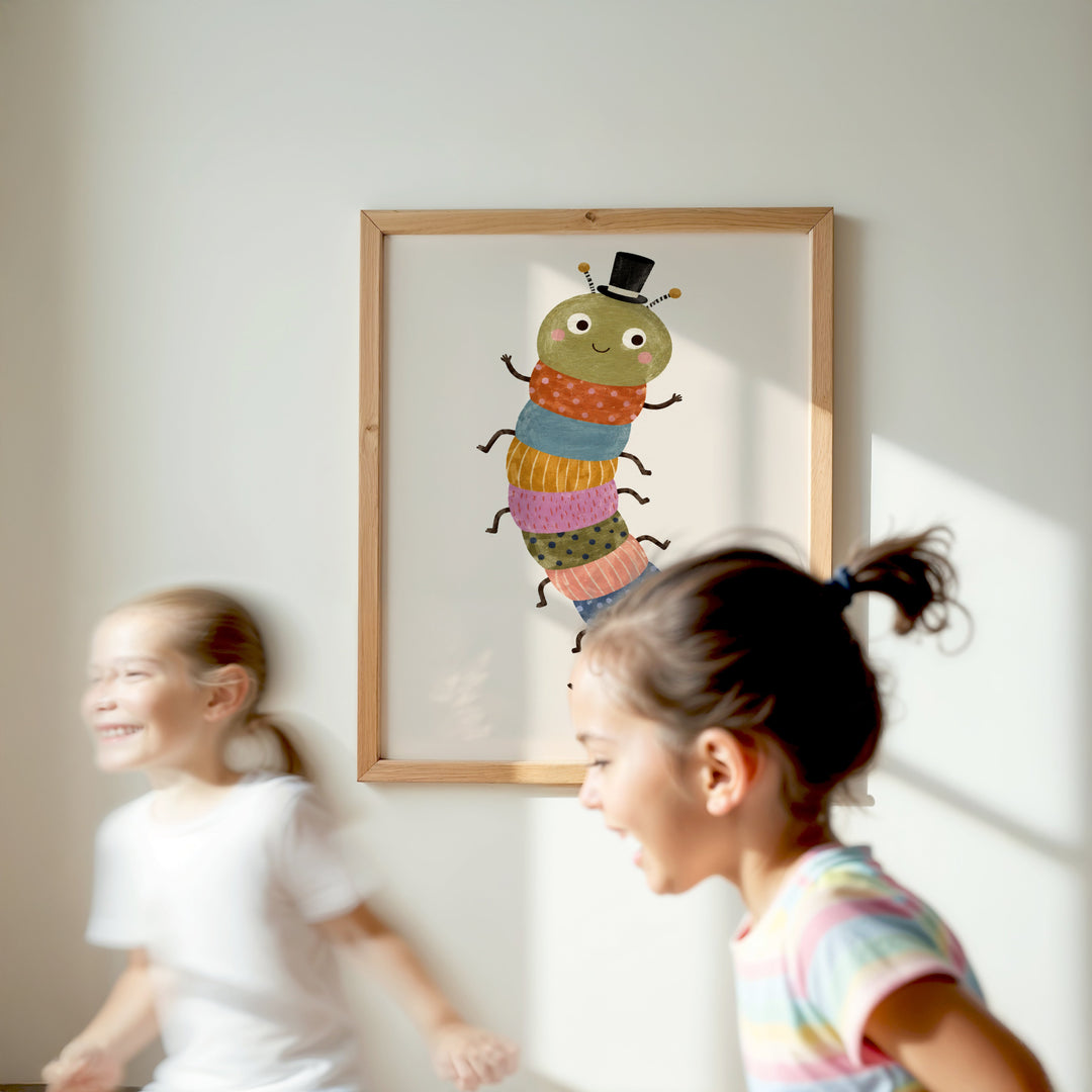 Wriggle the Top-Hat Caterpillar Print