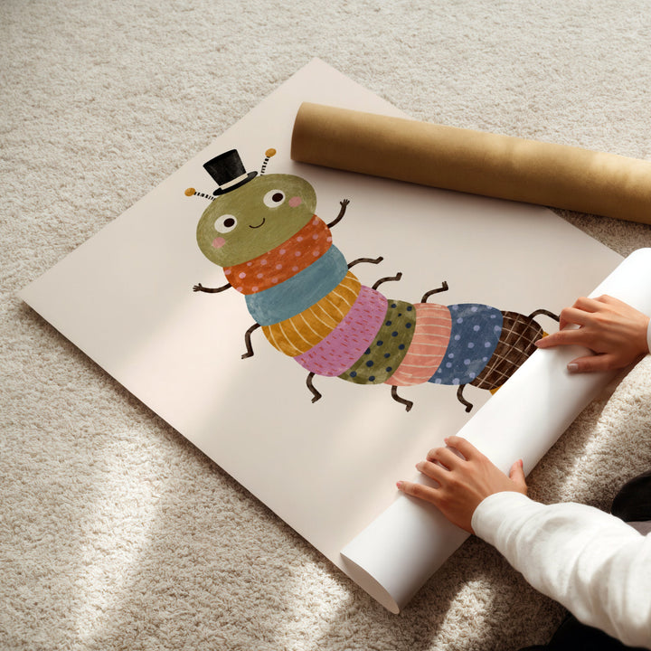 Wriggle the Top-Hat Caterpillar Print