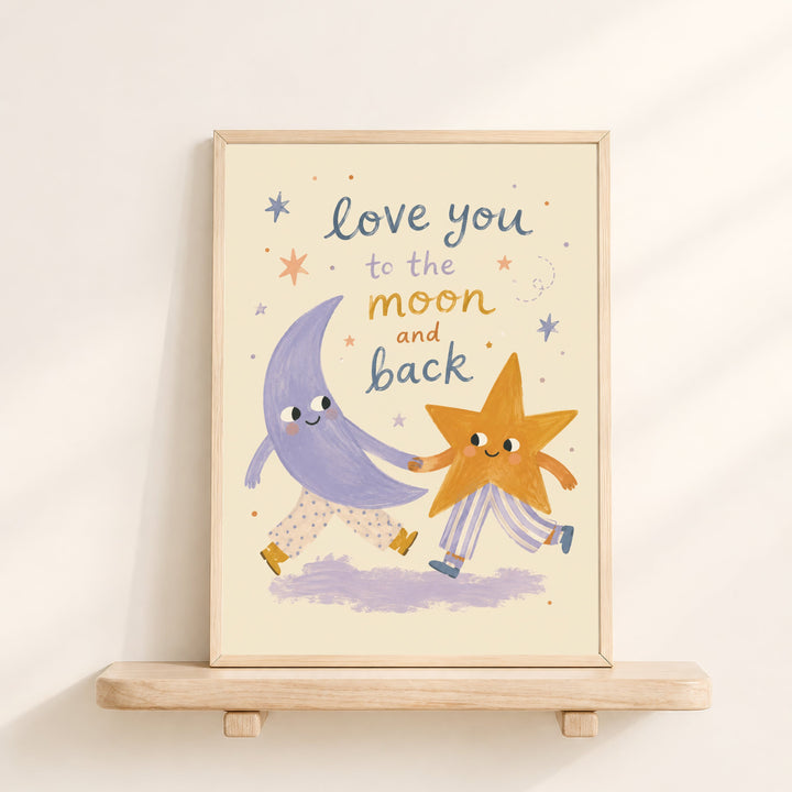 To the Moon and Back Print