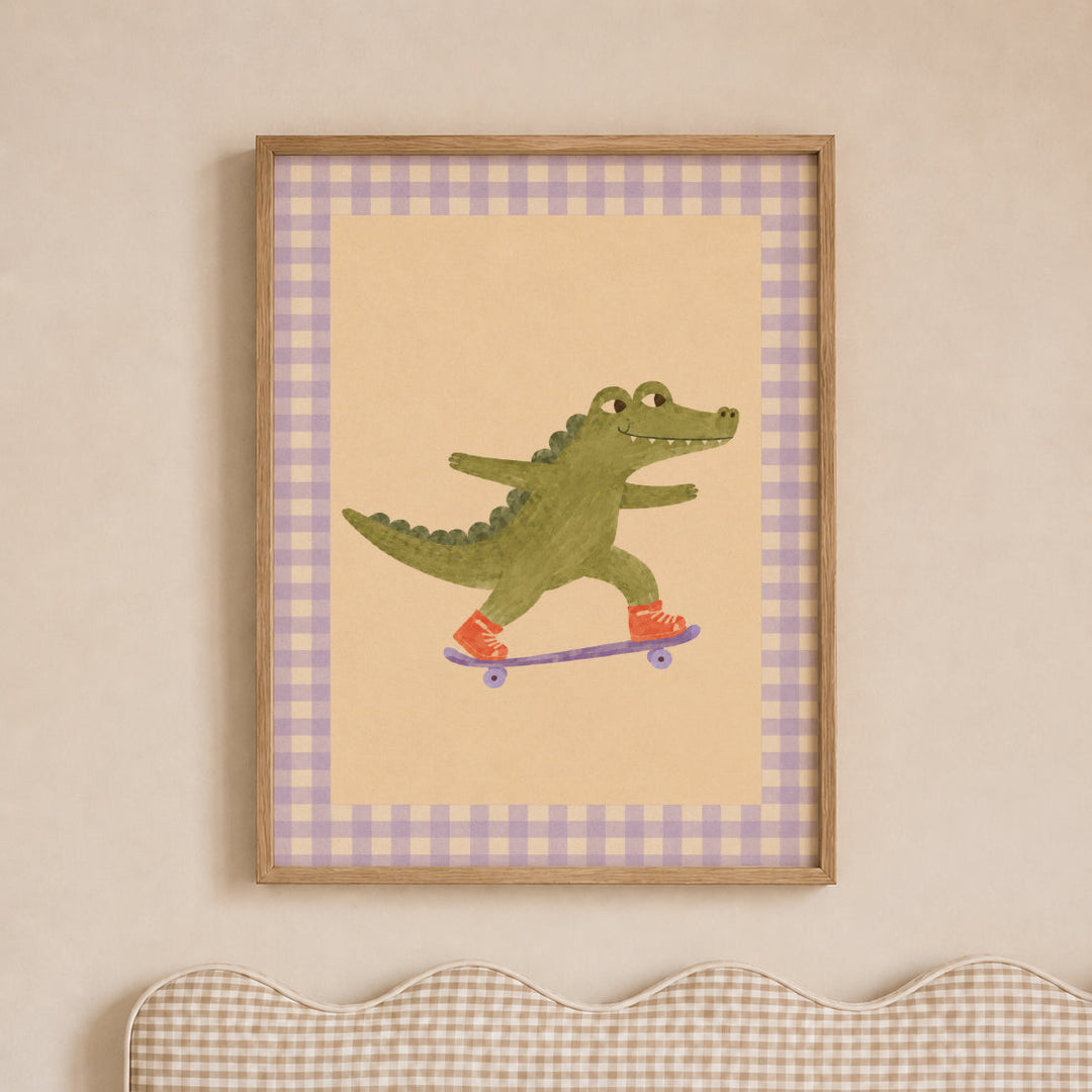 Snappy the Skater Croc Print