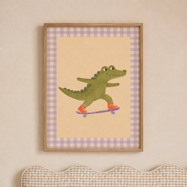 Snappy the Skater Croc Print