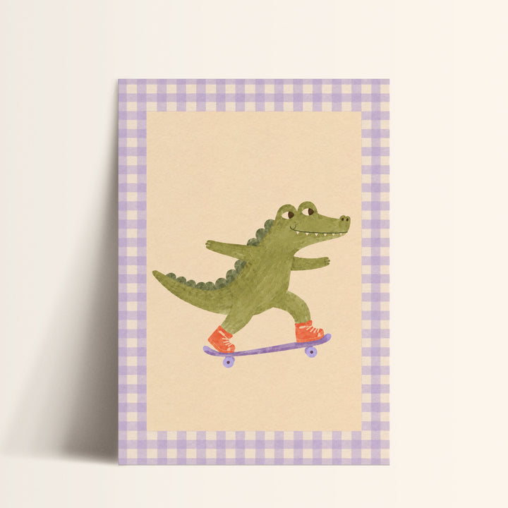 Snappy the Skater Croc Print
