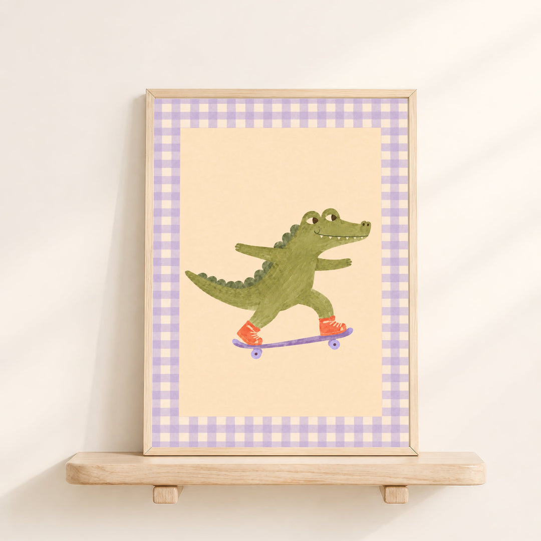 Snappy the Skater Croc Print