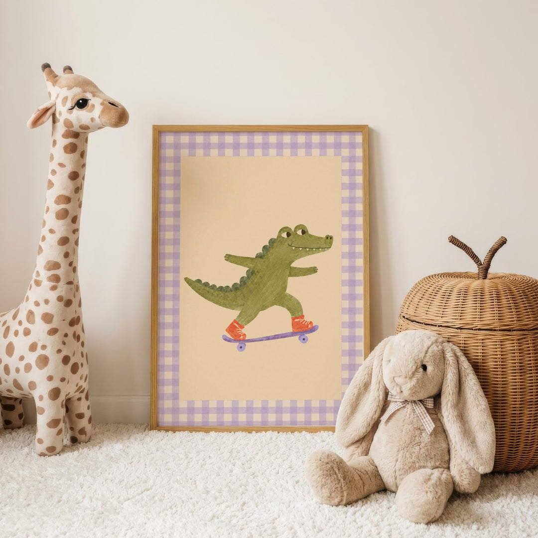 Snappy the Skater Croc Print