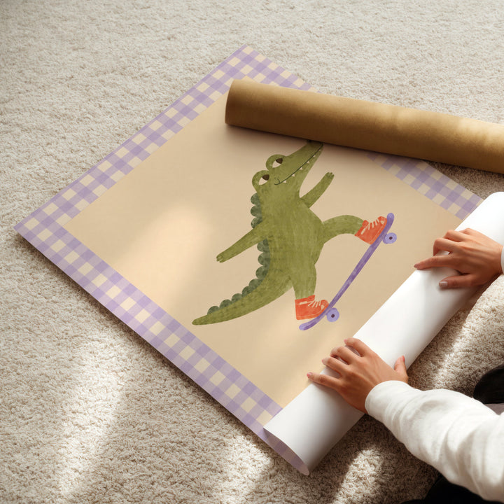 Snappy the Skater Croc Print