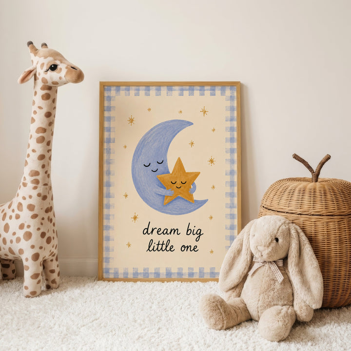 Dream Big Little One (Moon & Star) Print