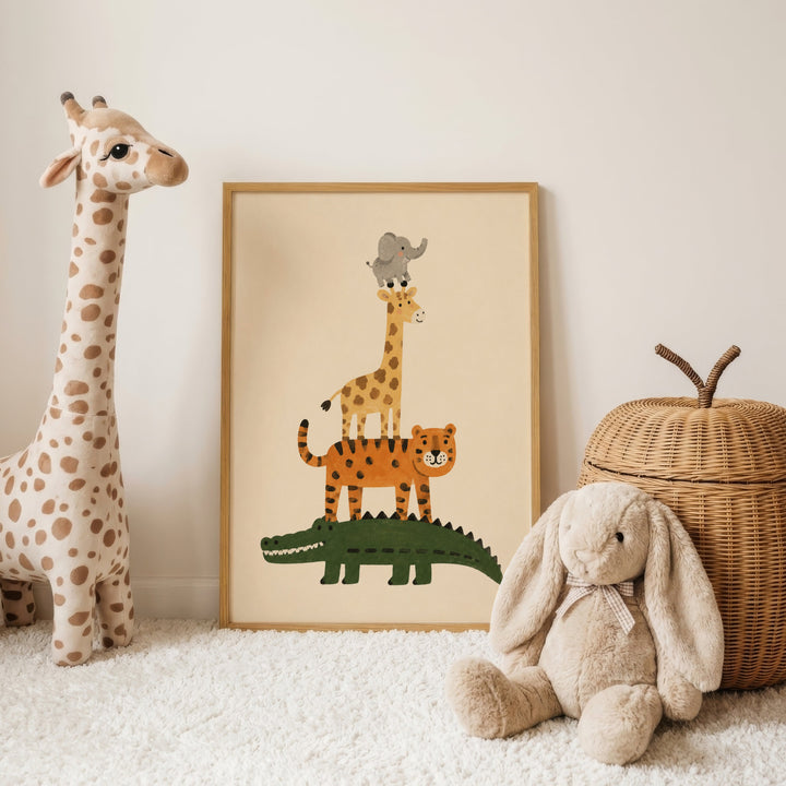 The Animal Tower Print