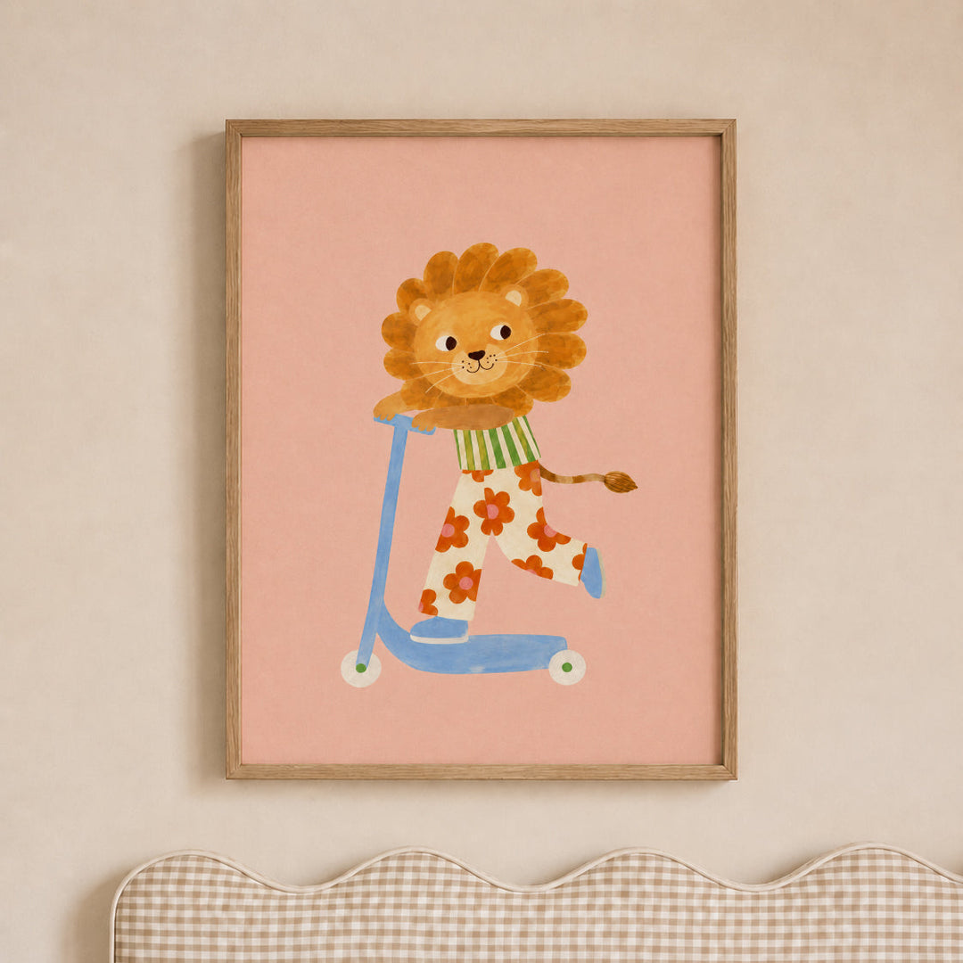 Clementine the Blossom Lion Print