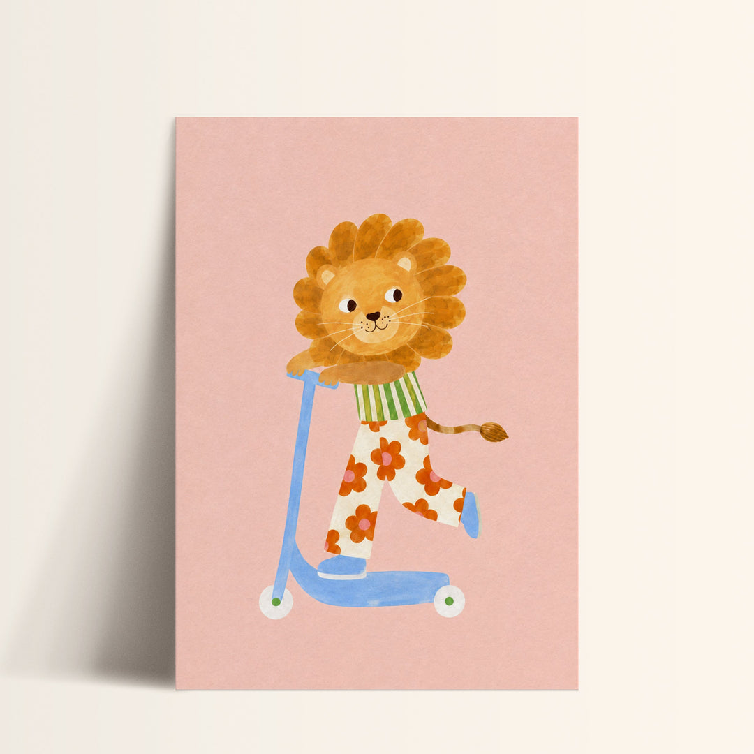 Clementine the Blossom Lion Print