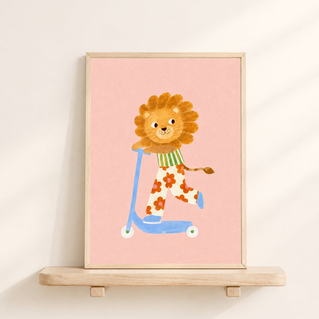 Clementine the Blossom Lion Print