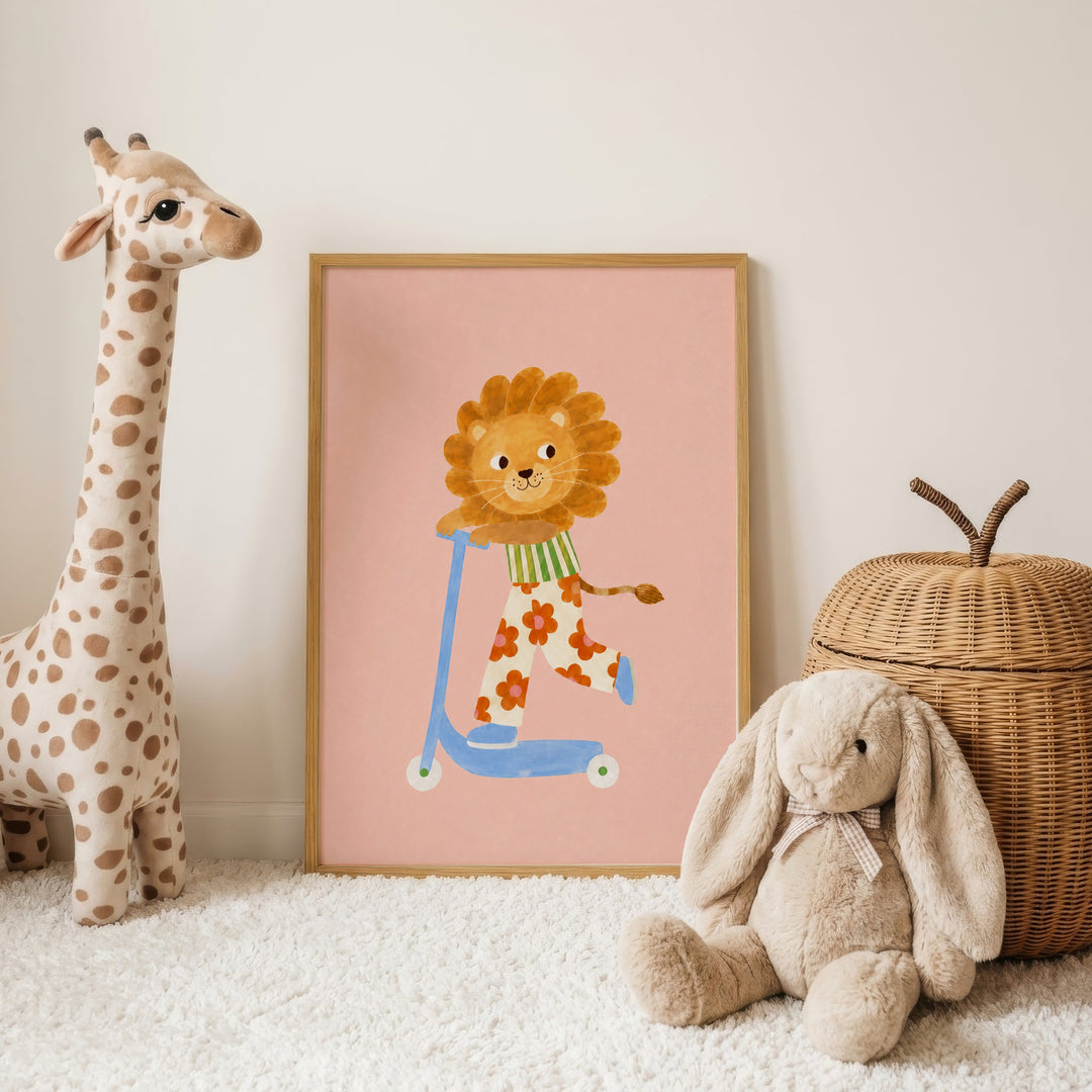 Clementine the Blossom Lion Print