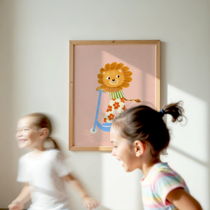 Clementine the Blossom Lion Print