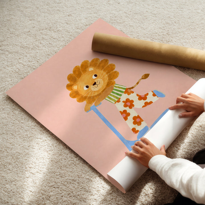 Clementine the Blossom Lion Print