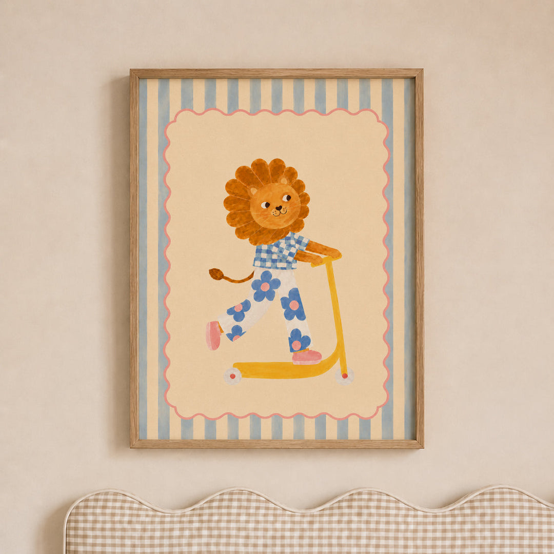 Dandelion the Daisy Lion Print