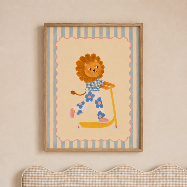 Dandelion the Daisy Lion Print
