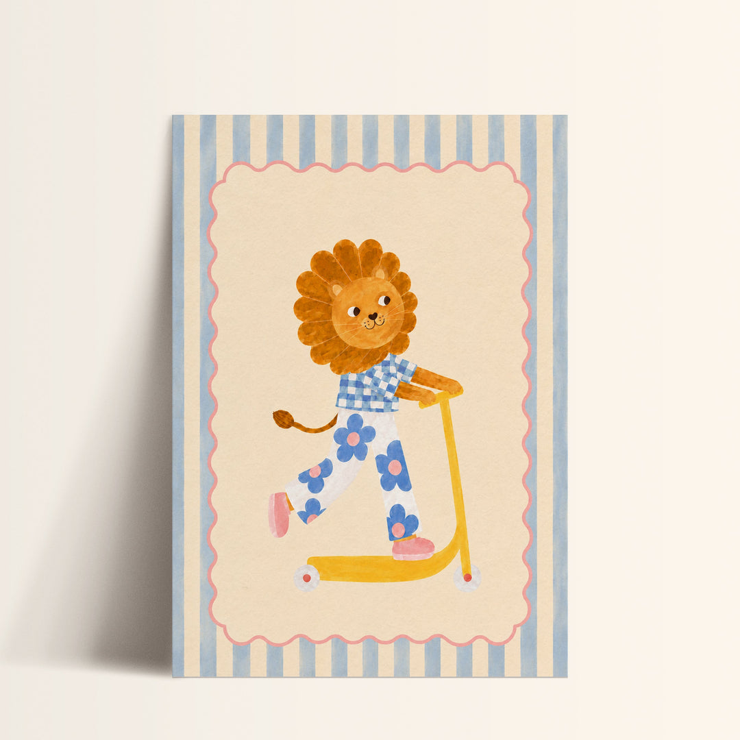 Dandelion the Daisy Lion Print