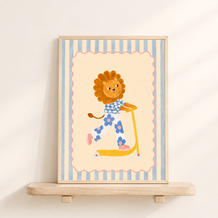 Dandelion the Daisy Lion Print