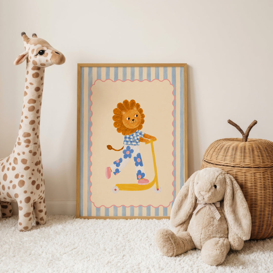 Dandelion the Daisy Lion Print