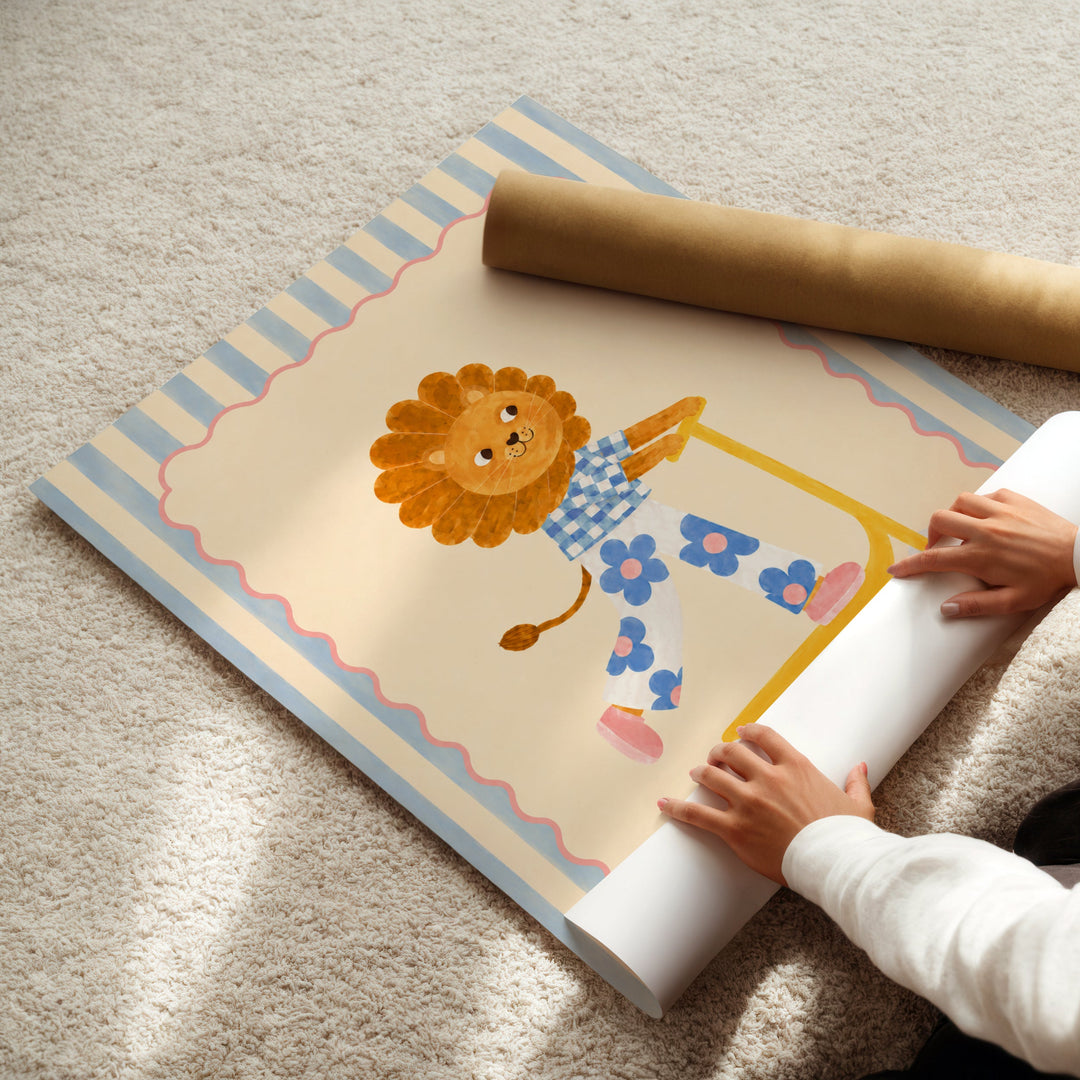 Dandelion the Daisy Lion Print