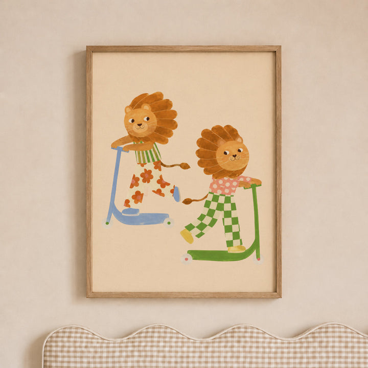 Rascals the Lion Duo Print