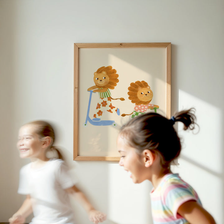 Rascals the Lion Duo Print