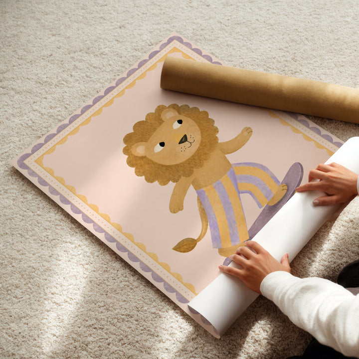 Marigold the Skater Lion Print