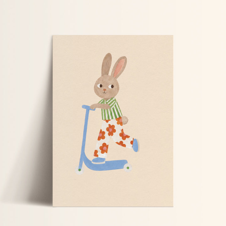 Nutmeg the Blossom Bunny Print
