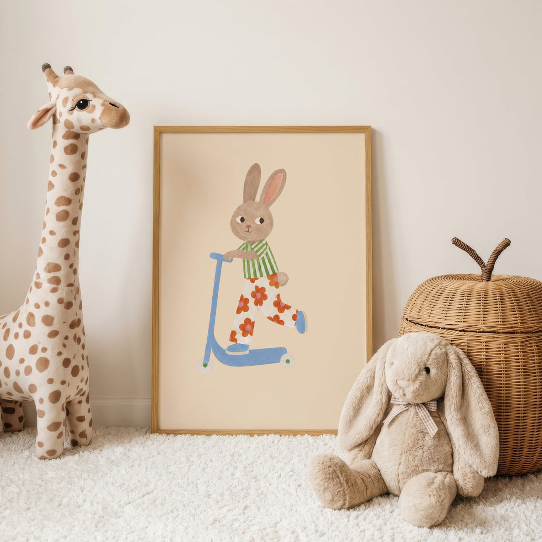 Nutmeg the Blossom Bunny Print
