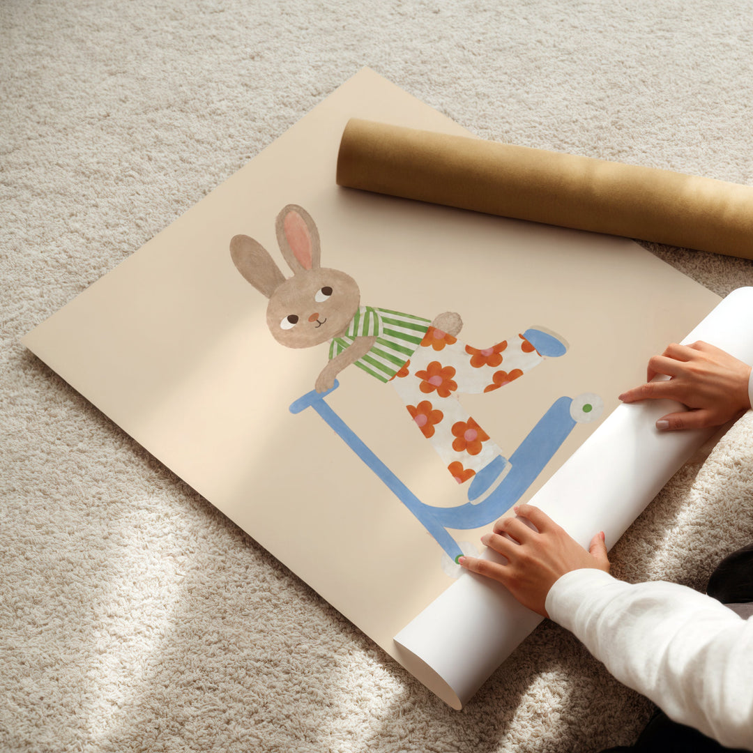 Nutmeg the Blossom Bunny Print