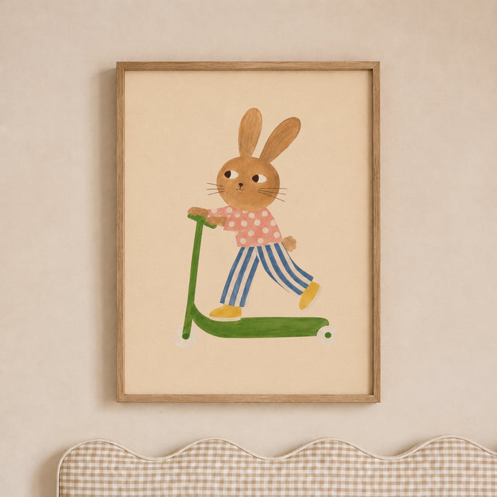 Pippin the Polka Bunny Print