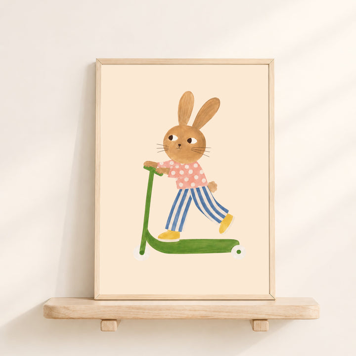 Pippin the Polka Bunny Print