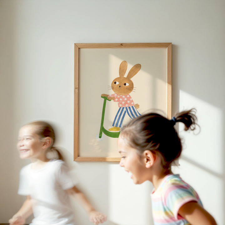 Pippin the Polka Bunny Print