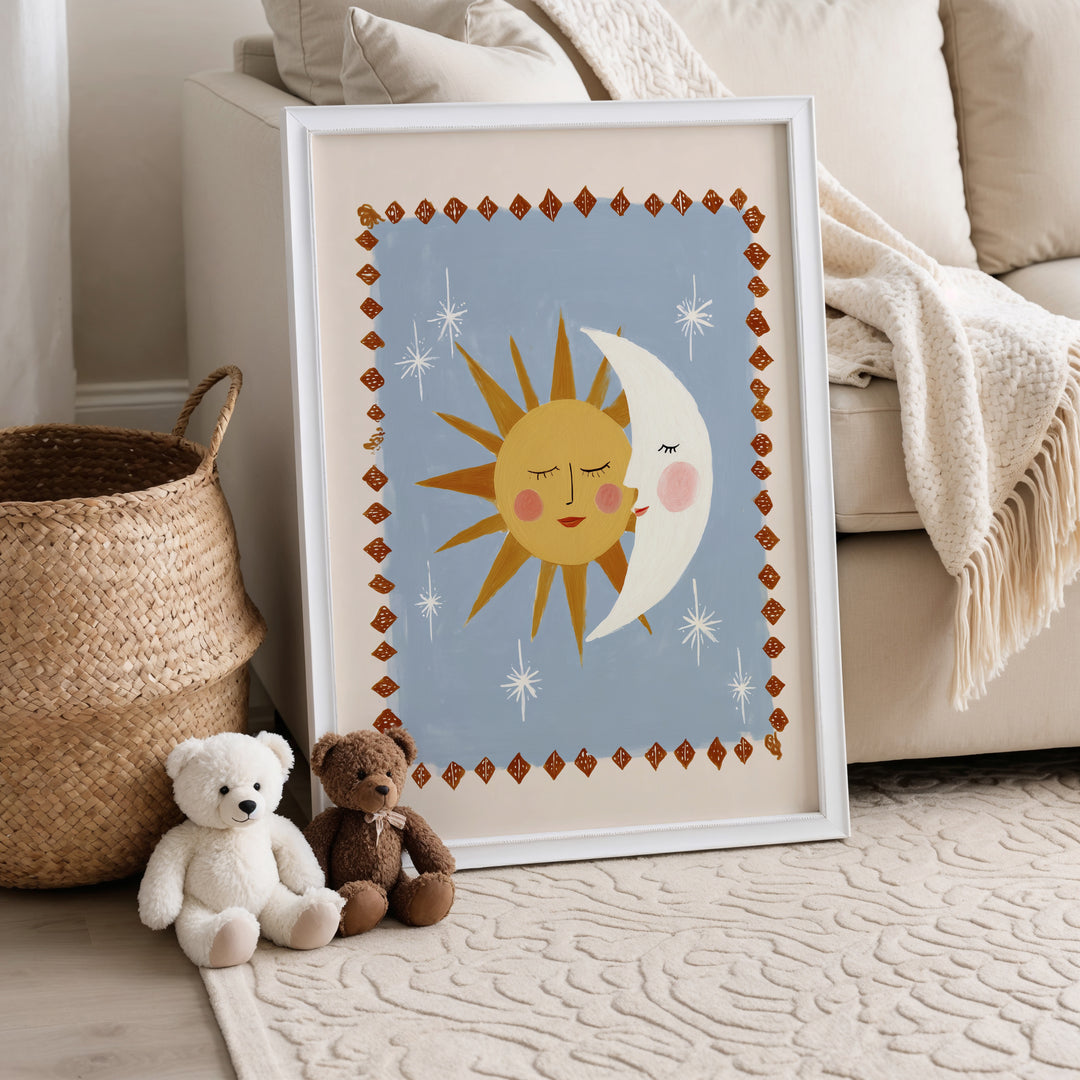 Sun Hugging Moon Print