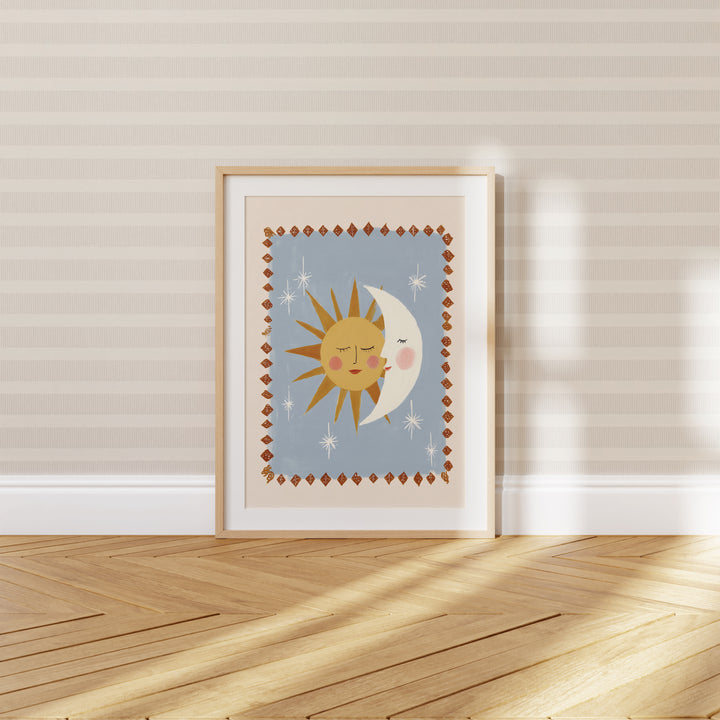 Sun Hugging Moon Print
