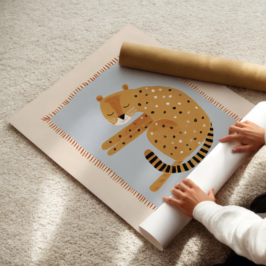 Sleepy Cheetah Print