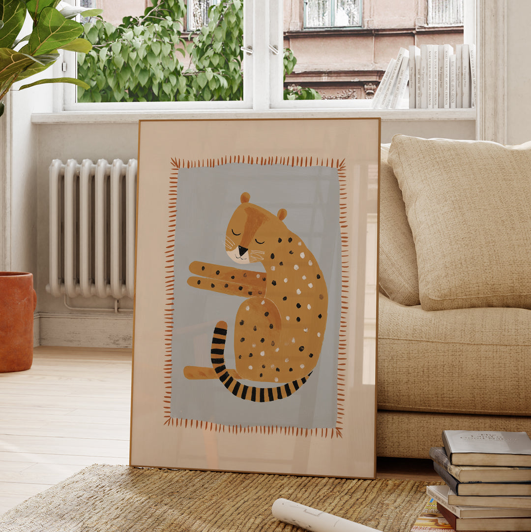 Sleepy Cheetah Print