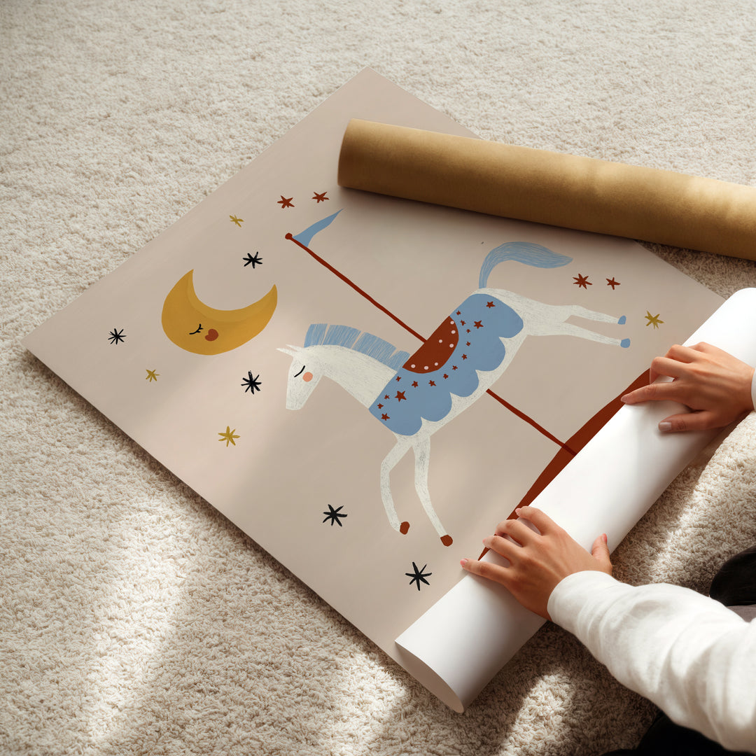 Carousel Horse Print