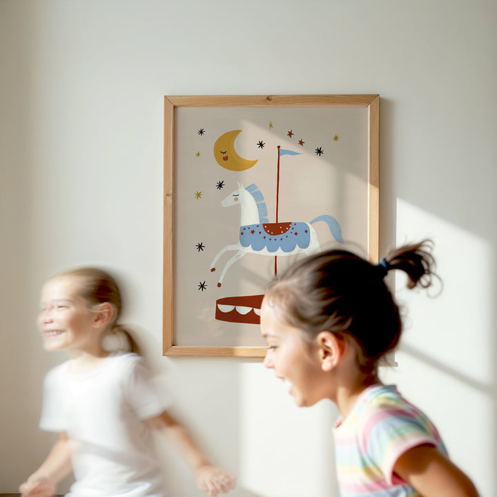 Carousel Horse Print