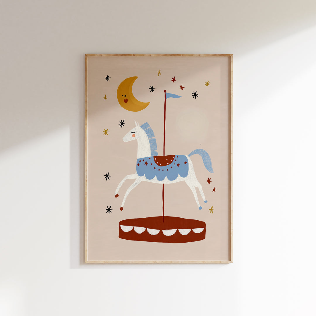 Carousel Horse Print