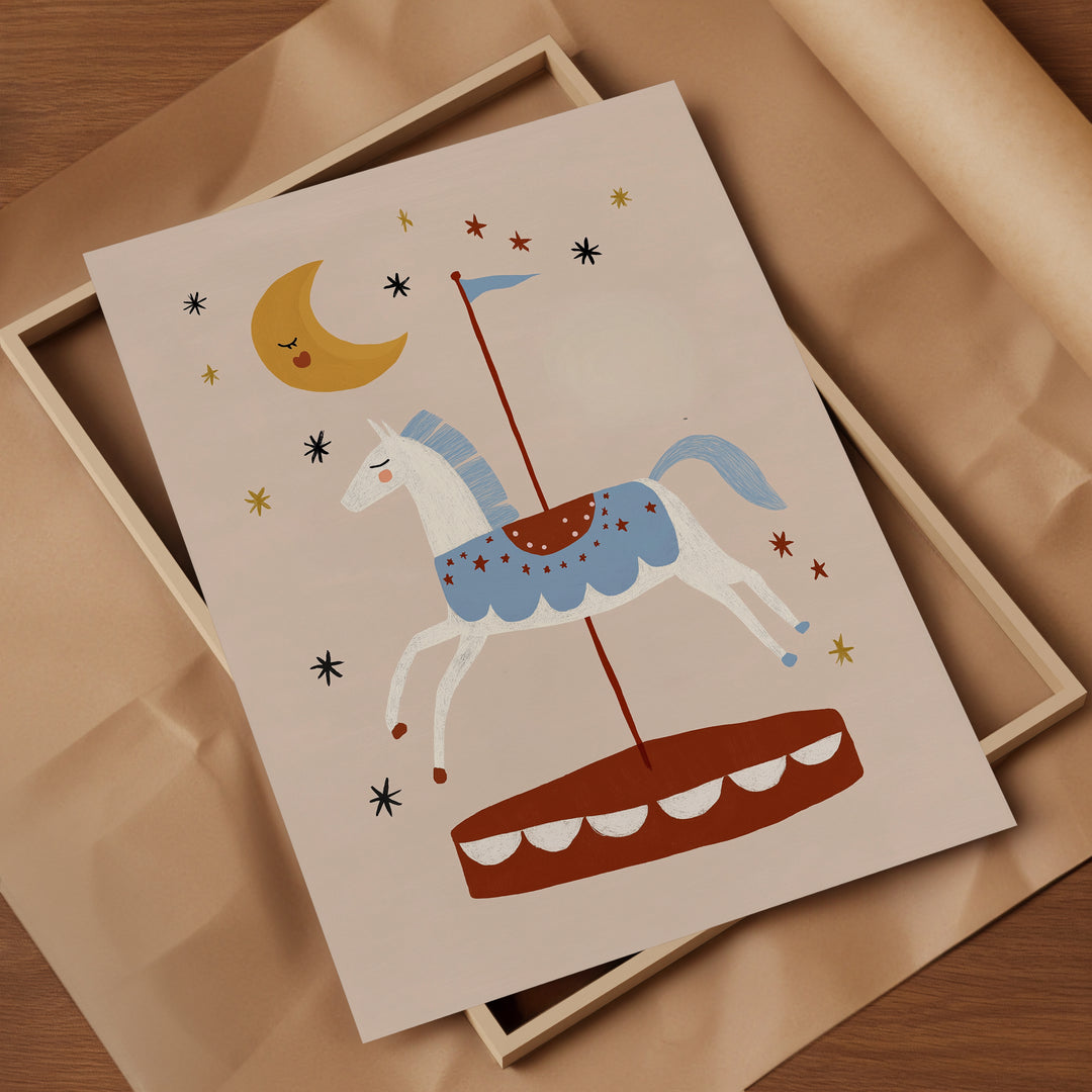 Carousel Horse Print