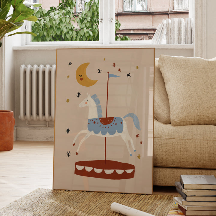 Carousel Horse Print