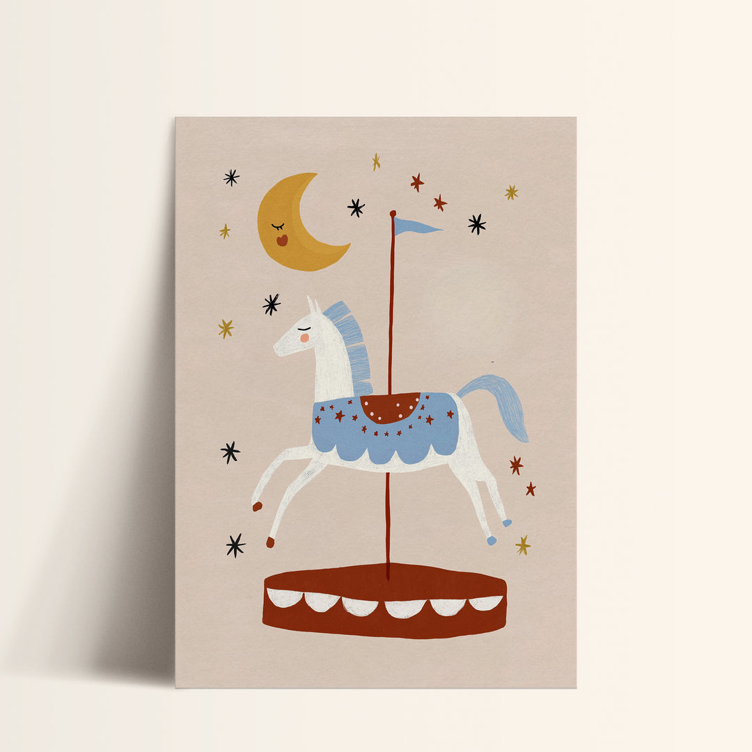 Carousel Horse Print