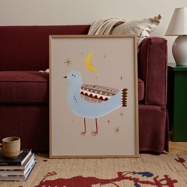 Folk Art Duck Print