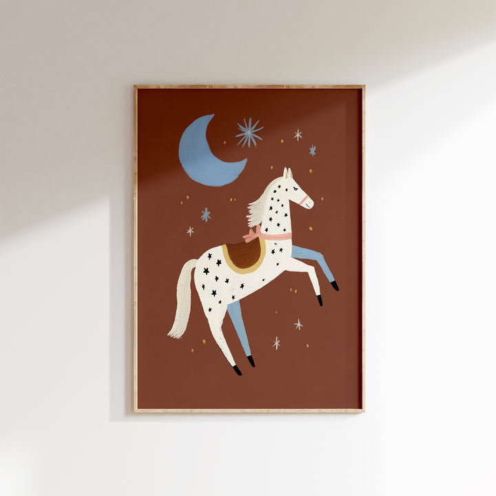 Starry Night Horse Print