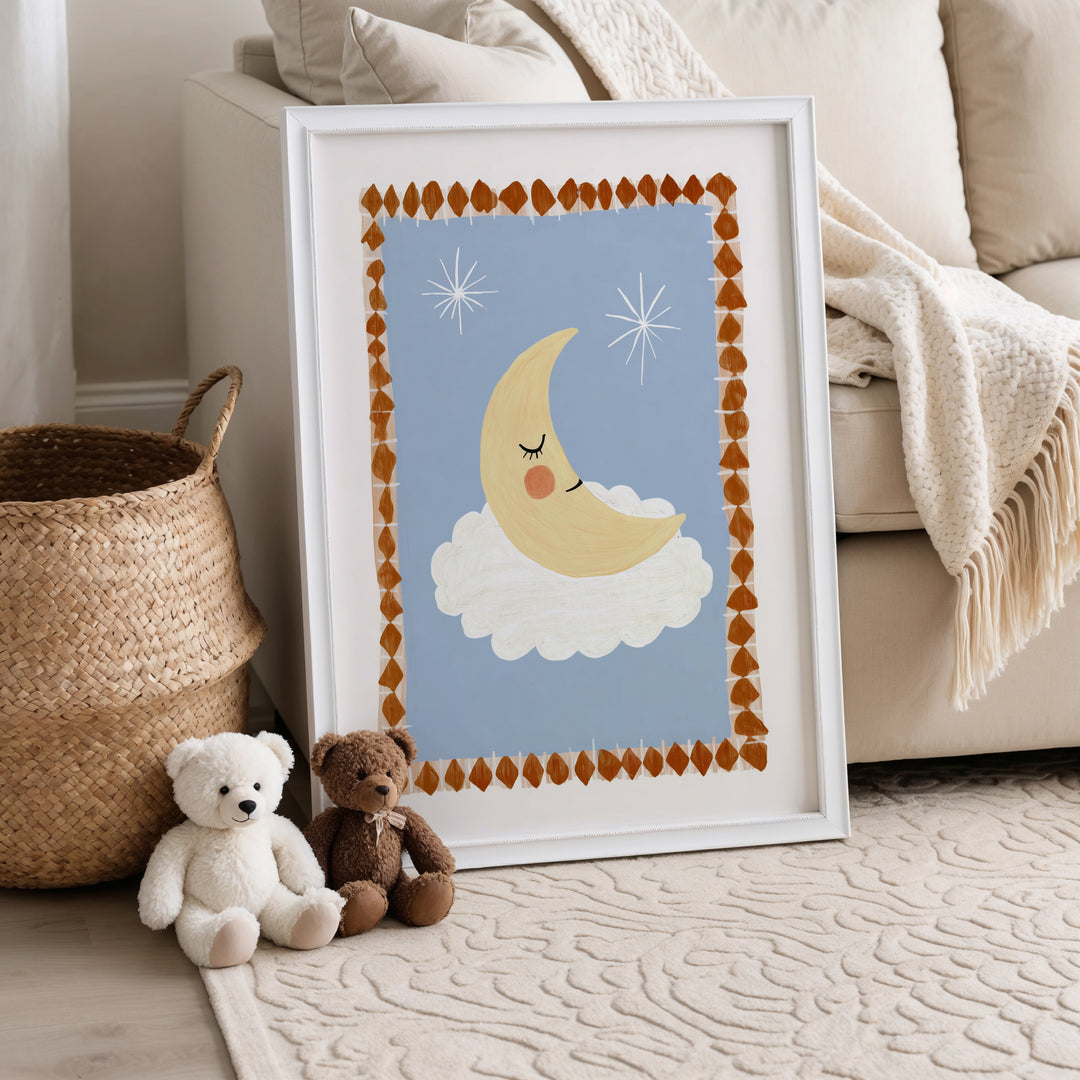 Moon on Cloud Print